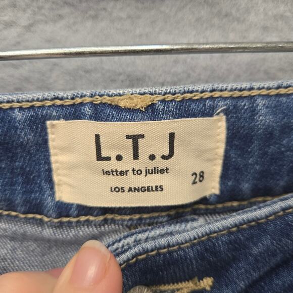 L.T.J Letter To Juliet Stretch Ankle Jeans Size 28 - Picture 2 of 5